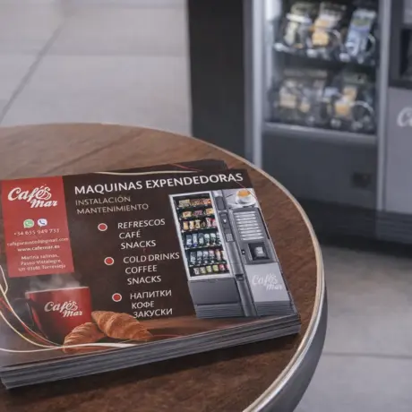 Izdrukātas reklāmas skrejlapas uz galda – skrejlapu drukas paraugs