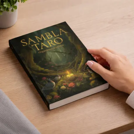 Книга Sambla Taro в мягкой обложке как образец изготовления и печати книг